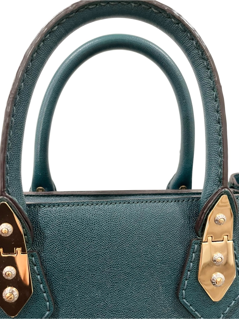 Henri Bendel A List Satchel Limited Edition Teal Green Leather NWOT - Picture 8 of 14